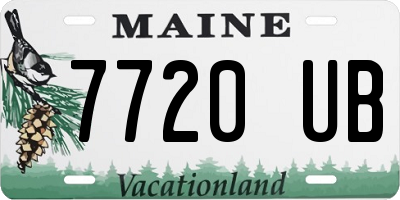 ME license plate 7720UB
