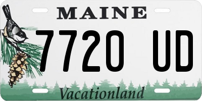 ME license plate 7720UD