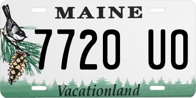 ME license plate 7720UO