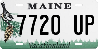 ME license plate 7720UP