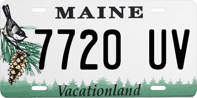 ME license plate 7720UV