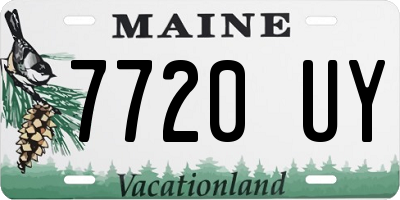 ME license plate 7720UY