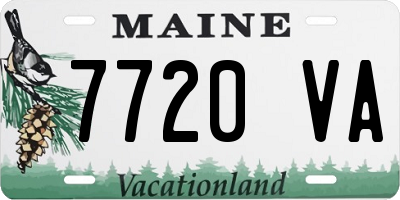ME license plate 7720VA