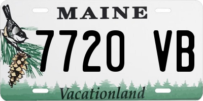 ME license plate 7720VB