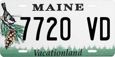 ME license plate 7720VD