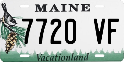 ME license plate 7720VF