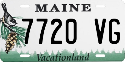 ME license plate 7720VG