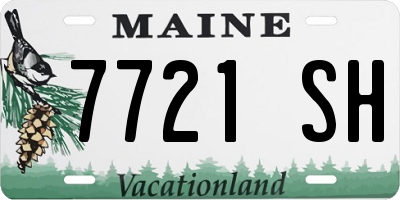 ME license plate 7721SH