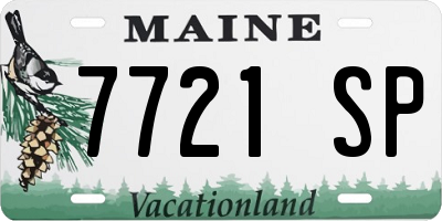ME license plate 7721SP