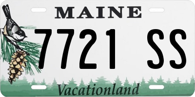 ME license plate 7721SS