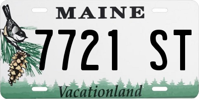 ME license plate 7721ST