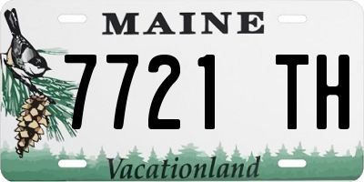 ME license plate 7721TH