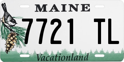 ME license plate 7721TL