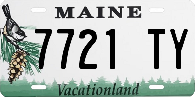 ME license plate 7721TY