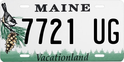 ME license plate 7721UG