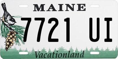 ME license plate 7721UI