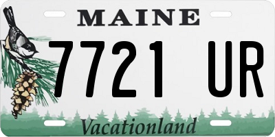 ME license plate 7721UR