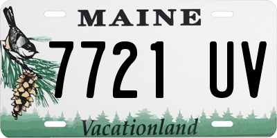 ME license plate 7721UV