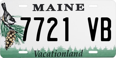 ME license plate 7721VB