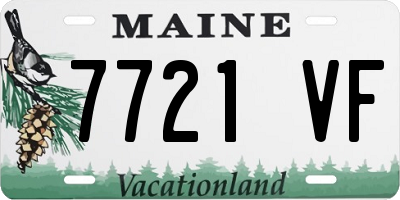 ME license plate 7721VF