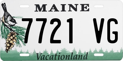 ME license plate 7721VG