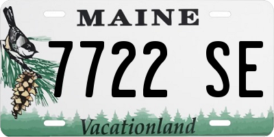 ME license plate 7722SE