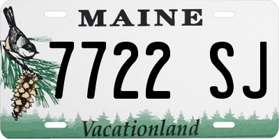 ME license plate 7722SJ