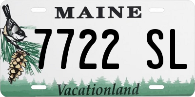 ME license plate 7722SL