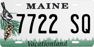 ME license plate 7722SQ