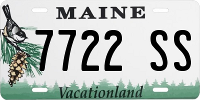 ME license plate 7722SS