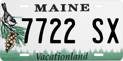 ME license plate 7722SX