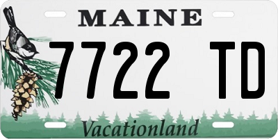 ME license plate 7722TD