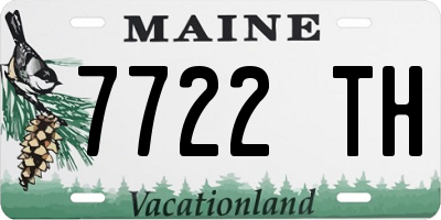 ME license plate 7722TH