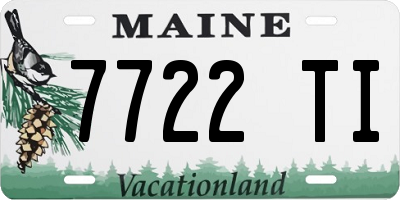 ME license plate 7722TI