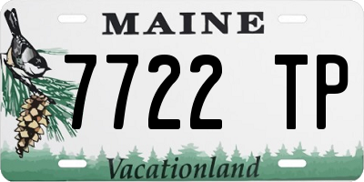ME license plate 7722TP
