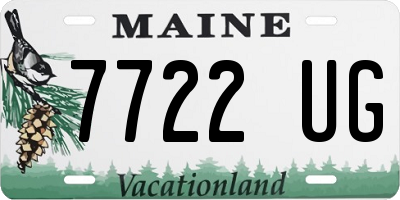 ME license plate 7722UG