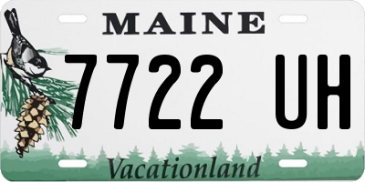 ME license plate 7722UH