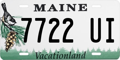 ME license plate 7722UI