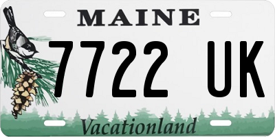 ME license plate 7722UK