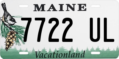 ME license plate 7722UL