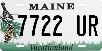 ME license plate 7722UR