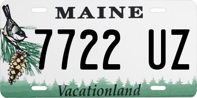 ME license plate 7722UZ