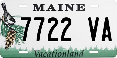 ME license plate 7722VA