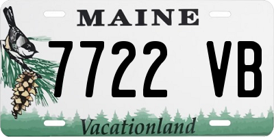 ME license plate 7722VB
