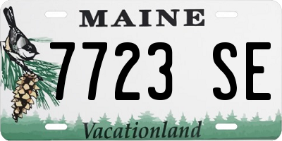 ME license plate 7723SE