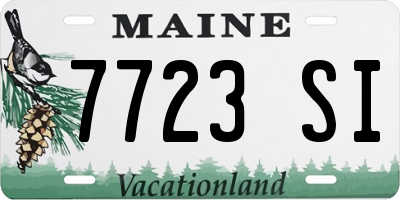 ME license plate 7723SI