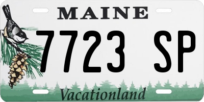 ME license plate 7723SP