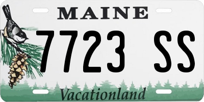 ME license plate 7723SS