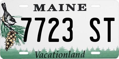 ME license plate 7723ST