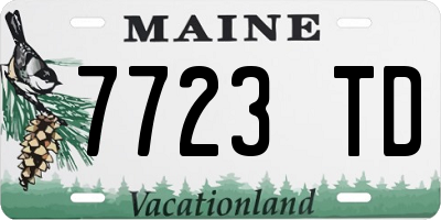 ME license plate 7723TD